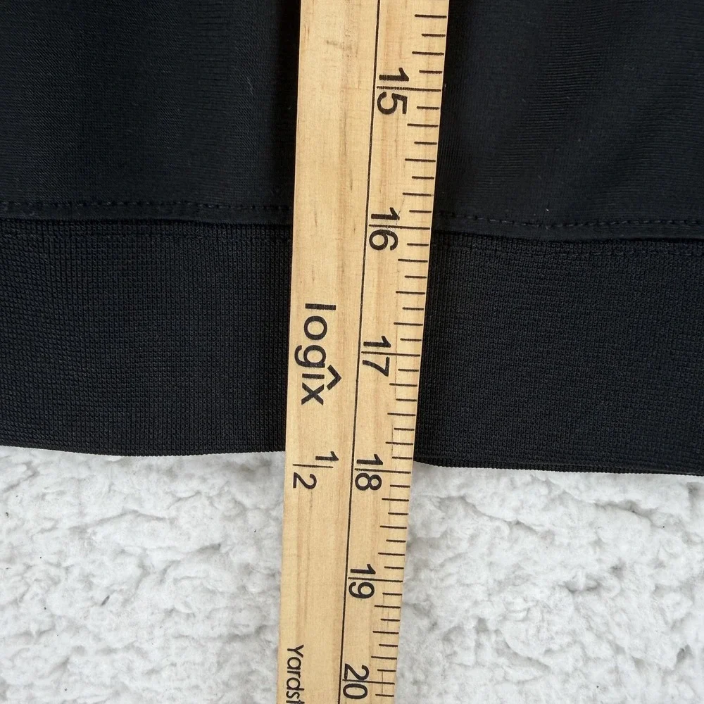 Nike Jacket Youth 7 Black Full Zip Track Jacket Logo Tape‎ Sleeves Athletic
